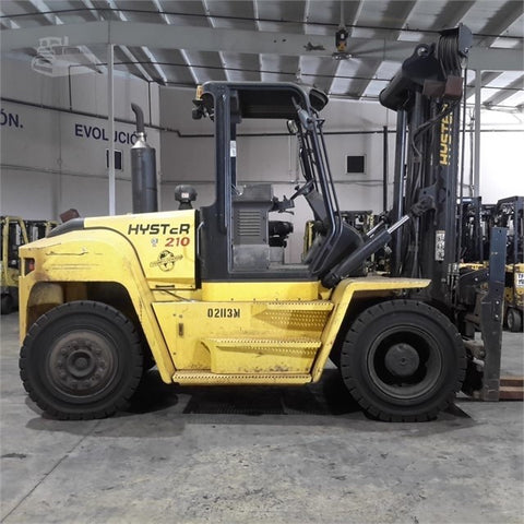 2014 Hyster H210hd 21000 Lb Diesel Forklift 2 Stage Mast Dual Tires