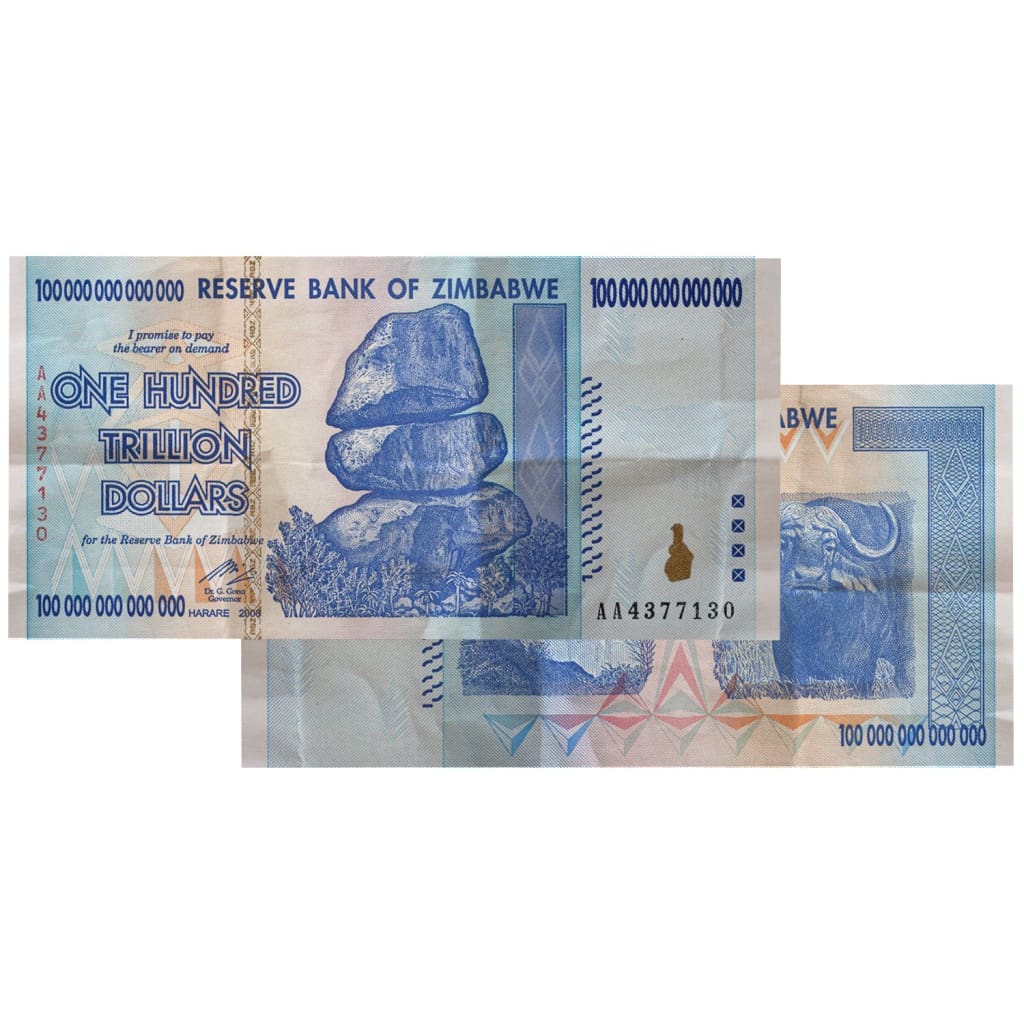 Good Promotion Gifts Zimbabwe 5 Trillion Dollars Gold Banknote In