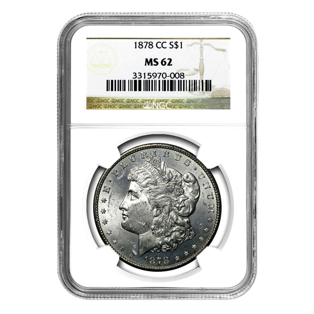 1878-CC Morgan Dollar MS62 NGC – Great American Coin Company®