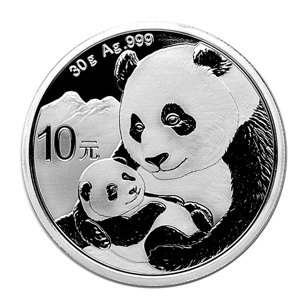 2019 China 10 Yuan 30 gram .999 Silver Panda BU (In Capsule