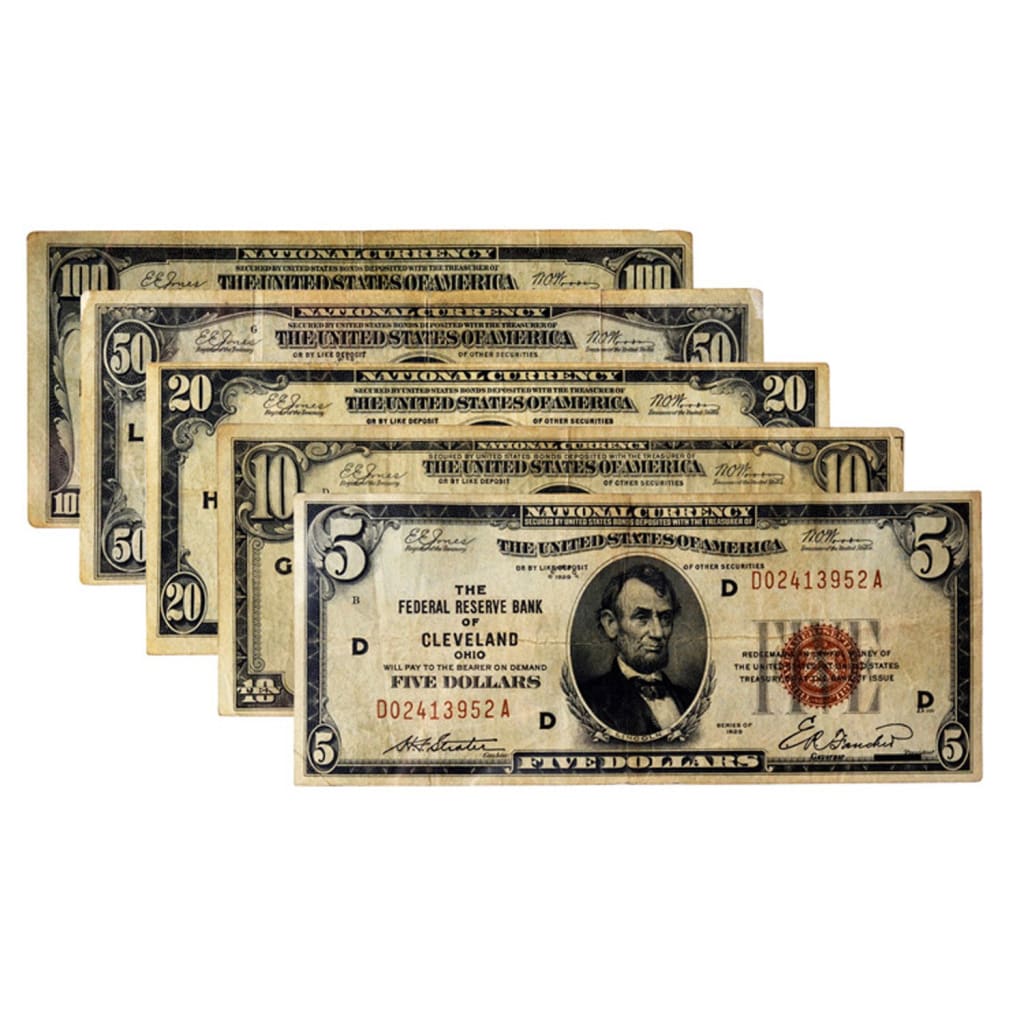 Circulated $5 1963 US Federal Reserve Small Notes for sale