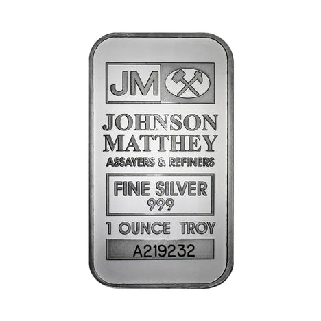 john matthey silver bars