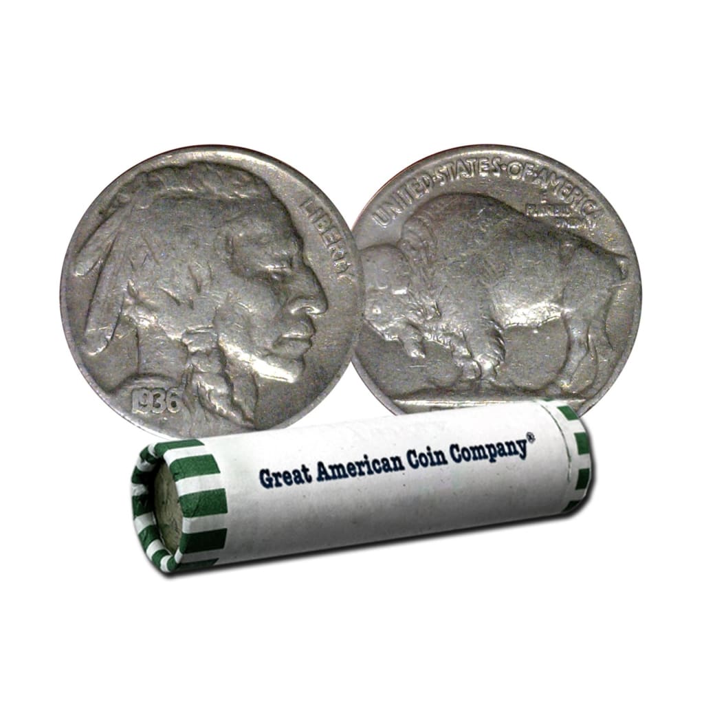 Full Date Buffalo Nickels (1913-1938)- 40 Count Roll [BUFFALO-NICKELS-FULL-DATE]  - $32.95 : Aydin Coins & Jewelry, Buy Gold Coins, Silver Coins, Silver Bar,  Gold Bullion, Silver Bullion 