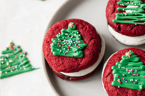 FESTIVE RED VELVET SANDWICH COOKIES