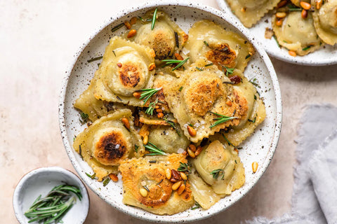 HERB GARLIC MUSHROOM RAVIOLI