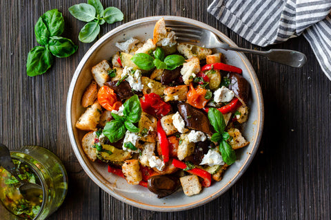 ROASTED VEGGIE PANZANELLA SALAD