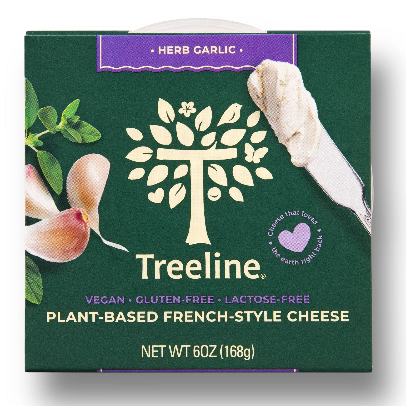 treeline herb garlic plant-based cheese