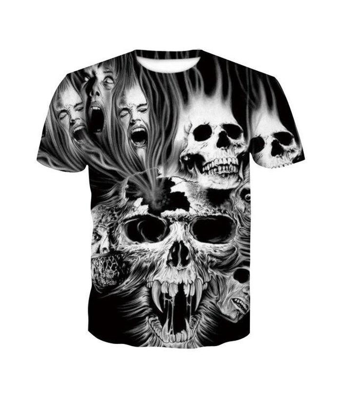 T-Shirt Tête de Mort âme Damné