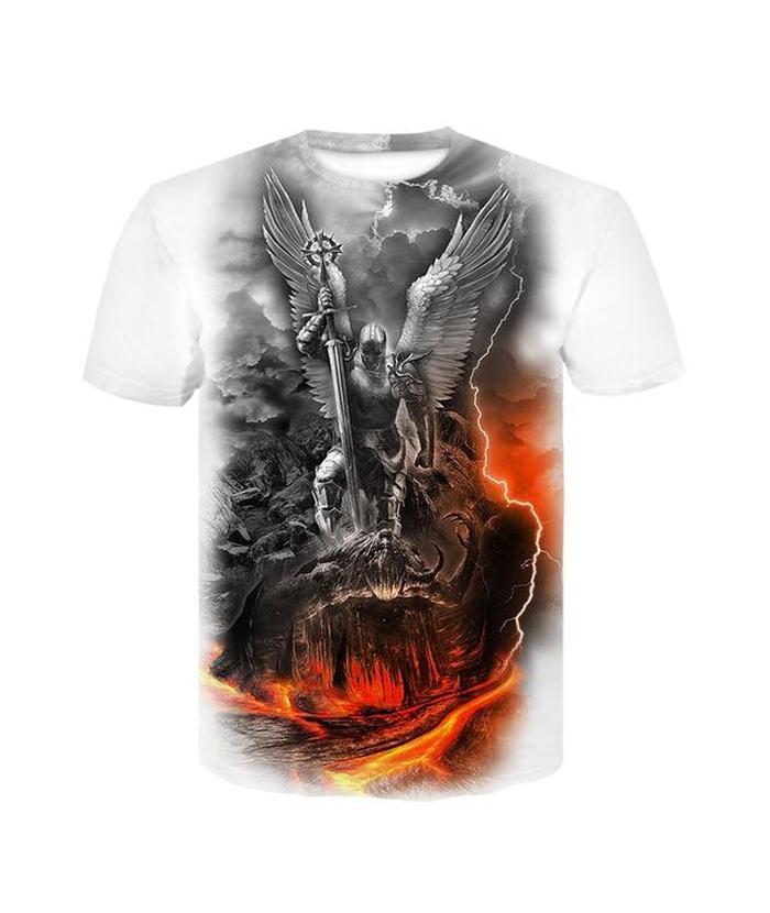T-Shirt Tête de Mort Ange Démoniaque