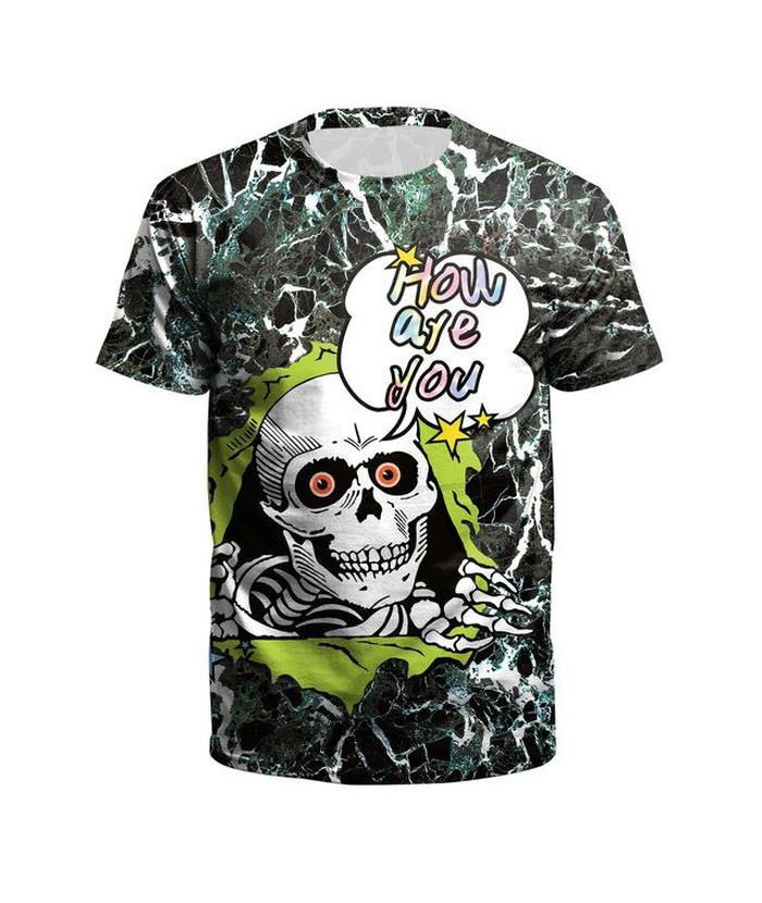 T-Shirt Tête de Mort "Comment ça va"