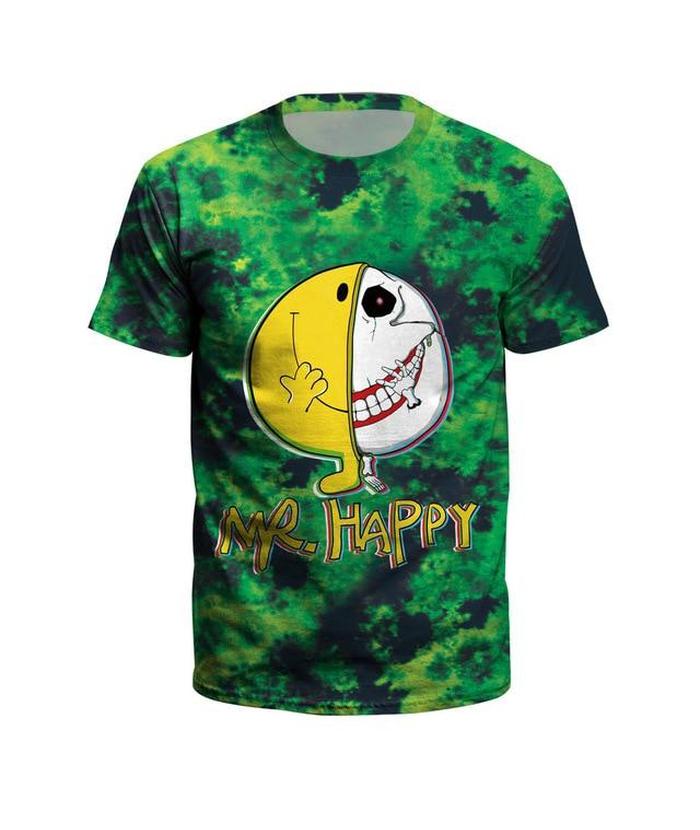 T-Shirt Tête de Mort "Mr Happy"