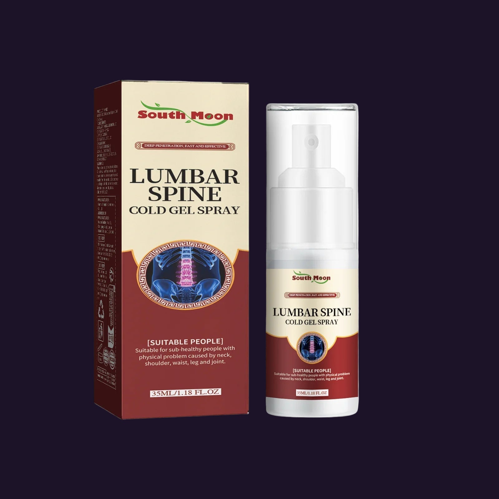 South Moon Pain Relief Spray – Targeted Therapy for Lumbar, Shoulder, Neck & Joint Discomfort