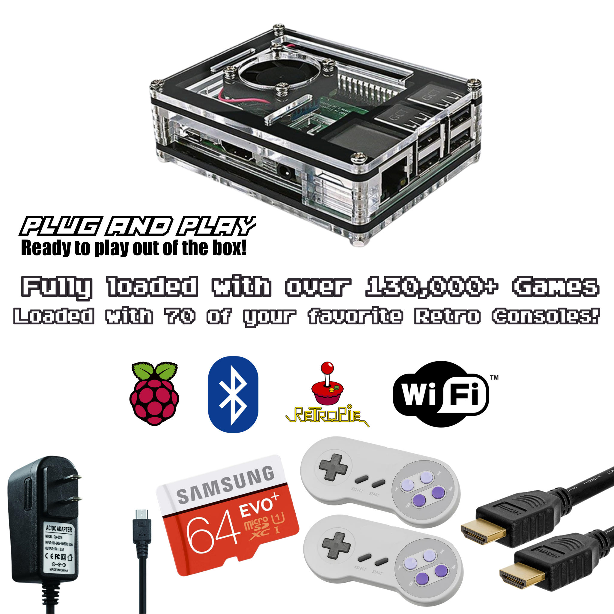 retropie emulation console game system 30.000 games