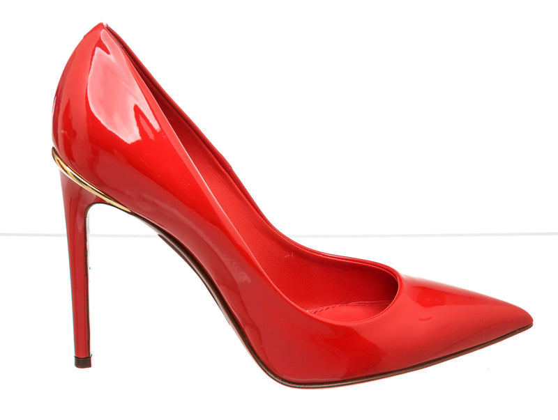 Louis Vuitton Red Patent Leather Pumps Size – On Que Style