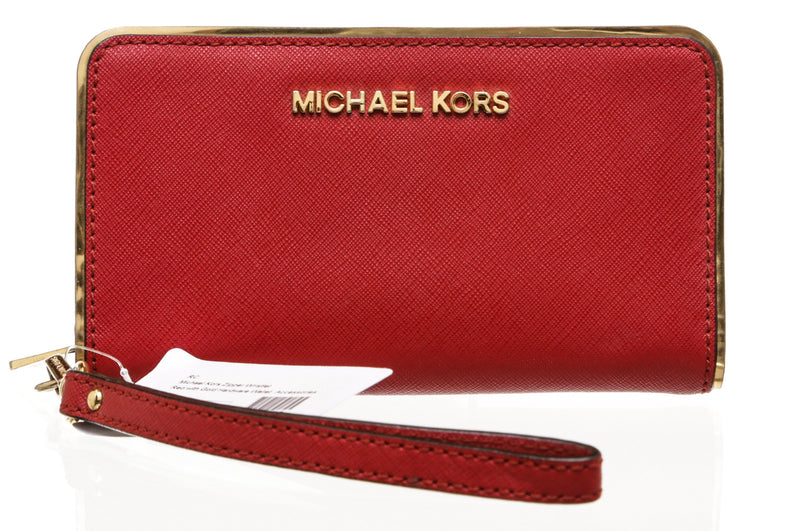 Top 77+ imagen michael kors red wristlet