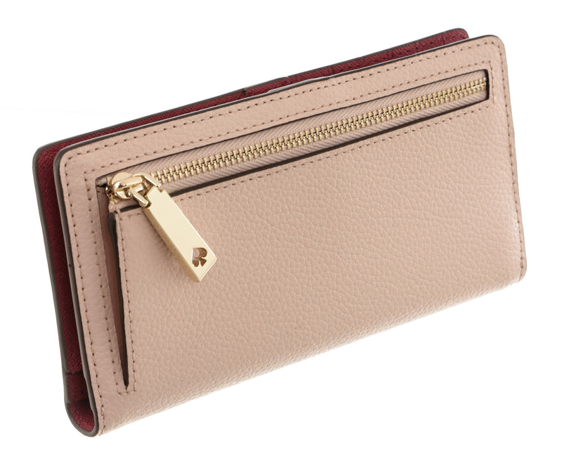 Kate Spade Pink and Burgundy Long Wallet – On Que Style