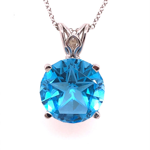 lone star cut blue topaz white gold necklace austin texas atx