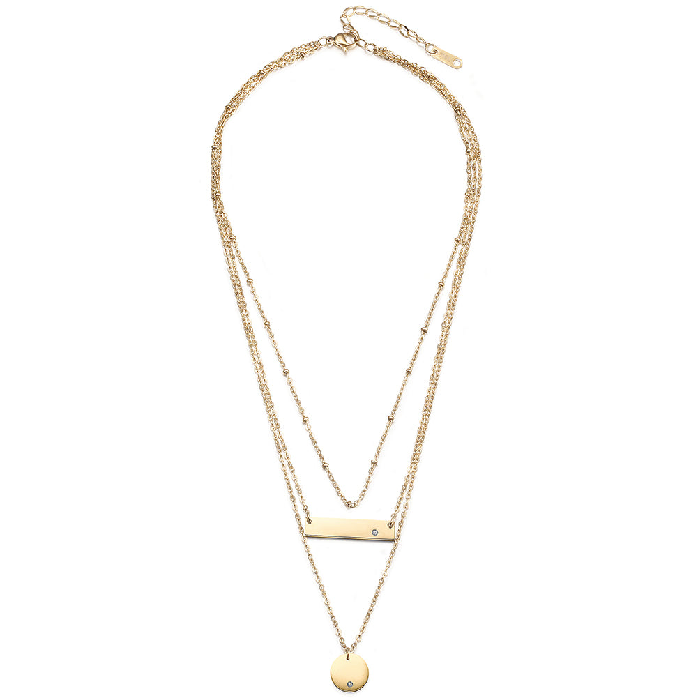 Triple Layered Coin Necklace – Ciunofor