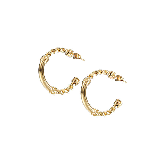 Twisted Rope Hoop Earrings – Ciunofor