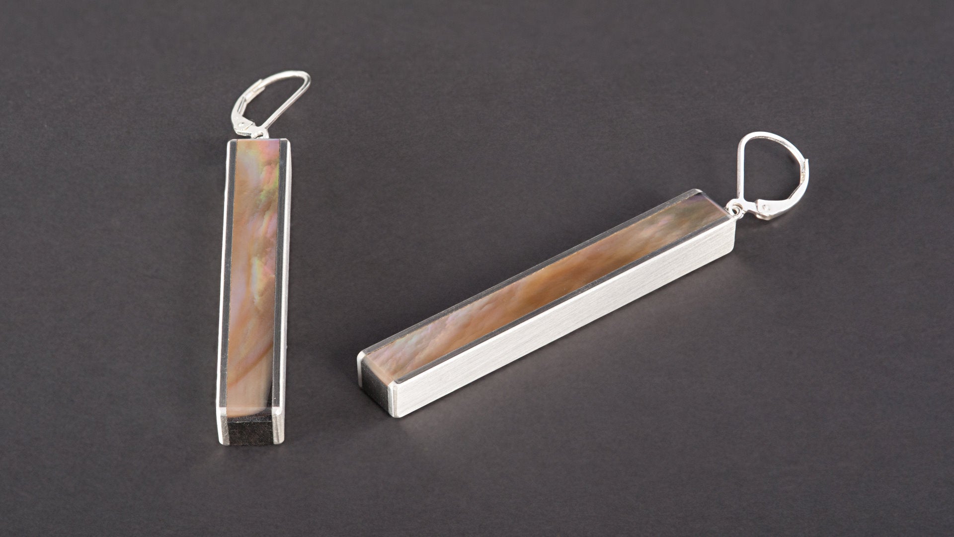 Brown Lip Mother of Pearl Earrings