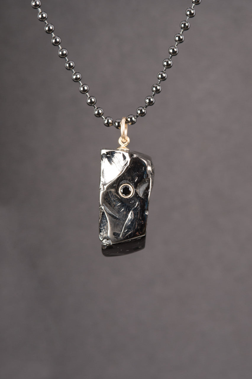 Shungite and Black Diamond Necklace