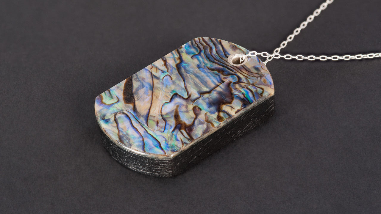 Abalone Shell Dog Tag