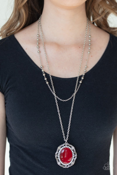 Paparazzi Endlessly Enchanted - Red Necklace