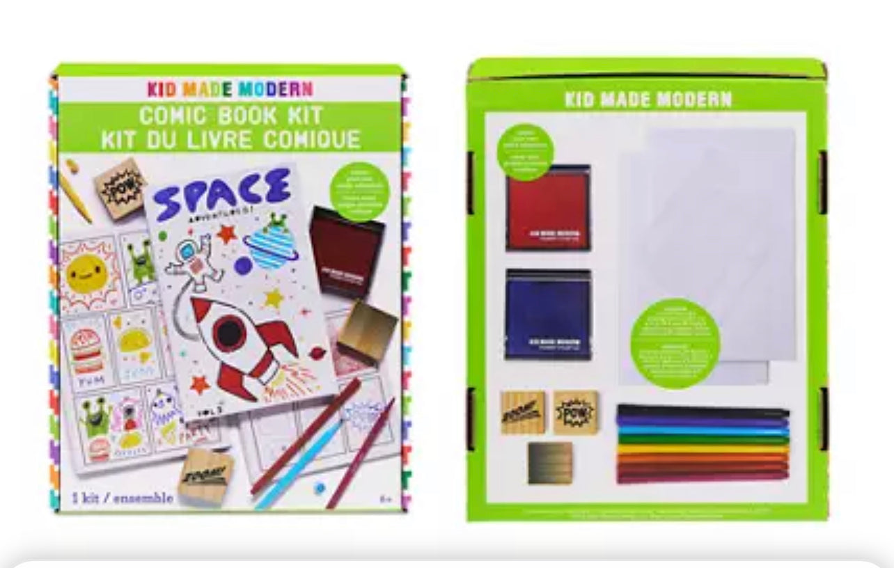 Kid Made Modern Comic Book Kit - Kids Arts and Crafts Toys, Storytelling  For Kids