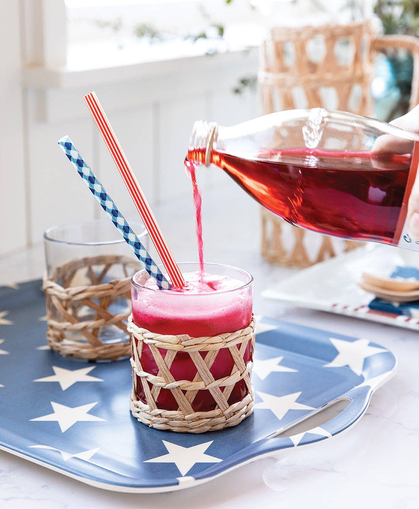 RED, WHITE & BLUE REUSABLE STRAWS – Bonjour Fête