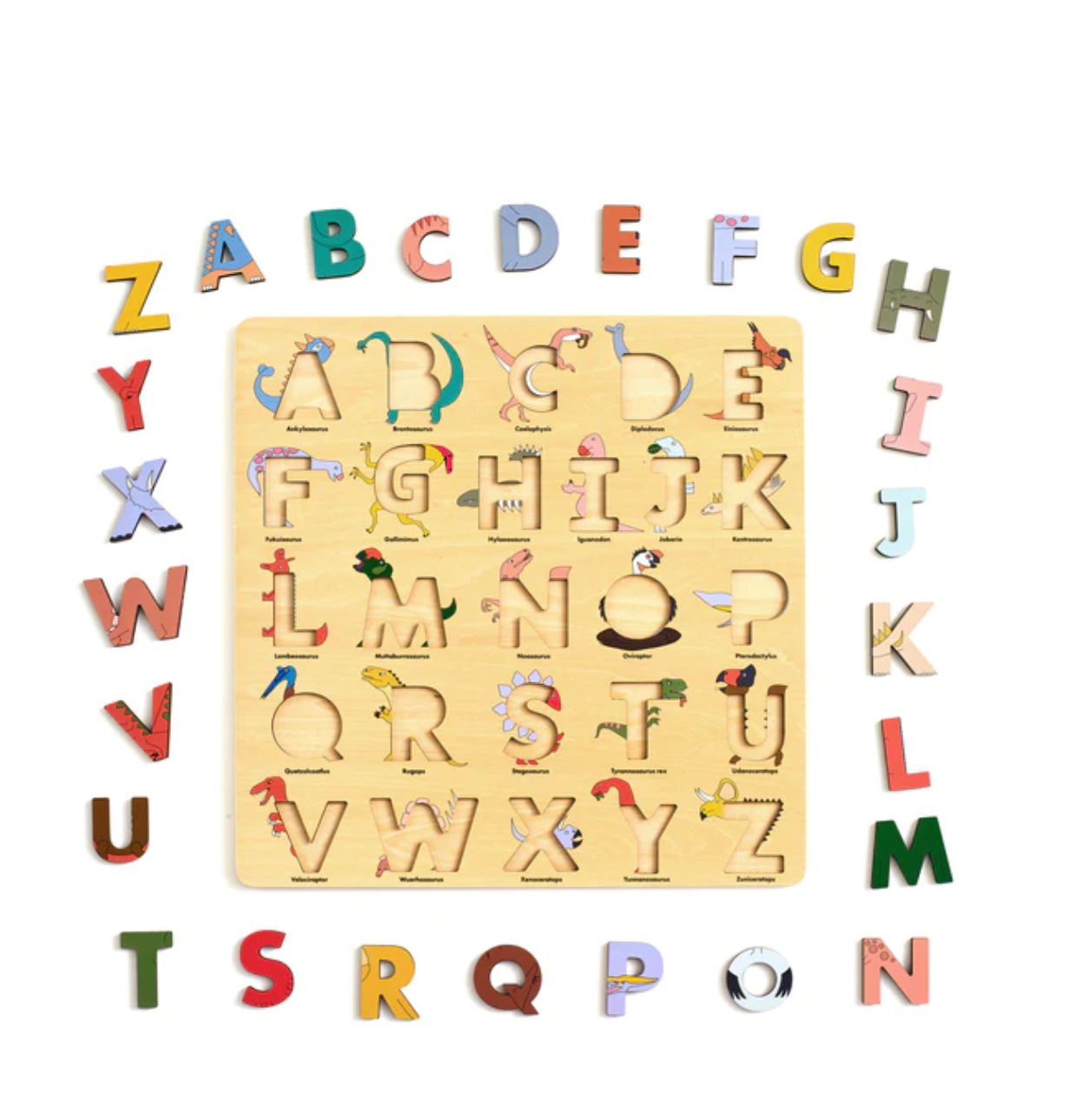 Basketball Legends Wooden Alphabet Puzzle – Alphabet Legends US