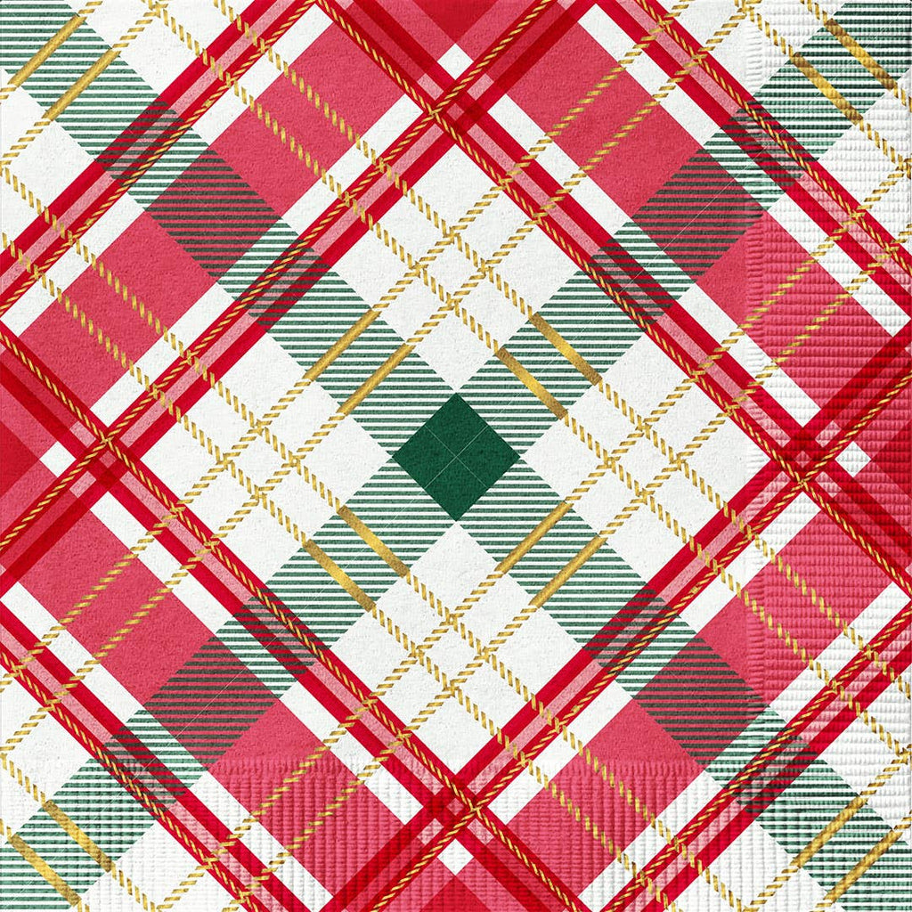 Holiday Plaid Wired Ribbon