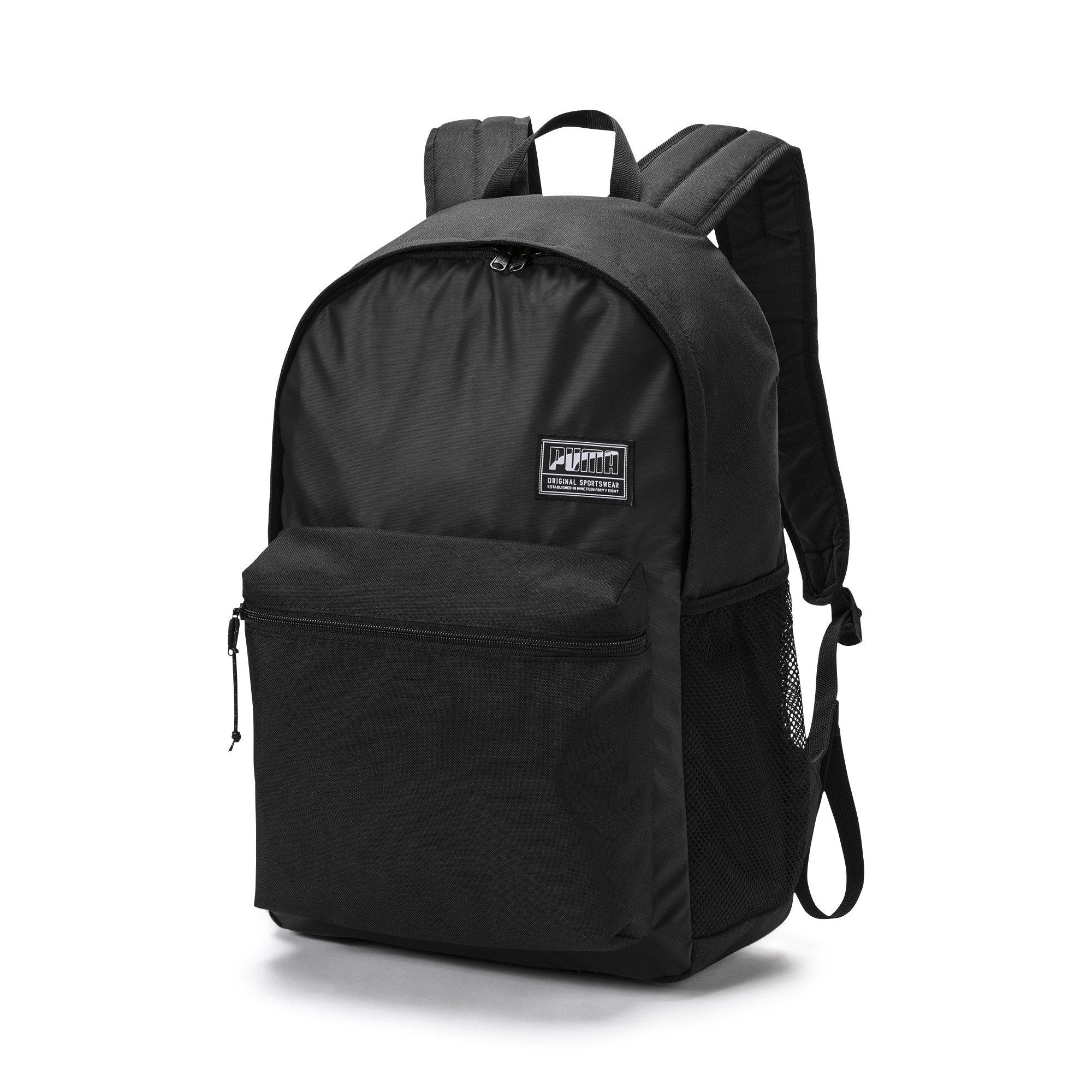 puma black and white backpack