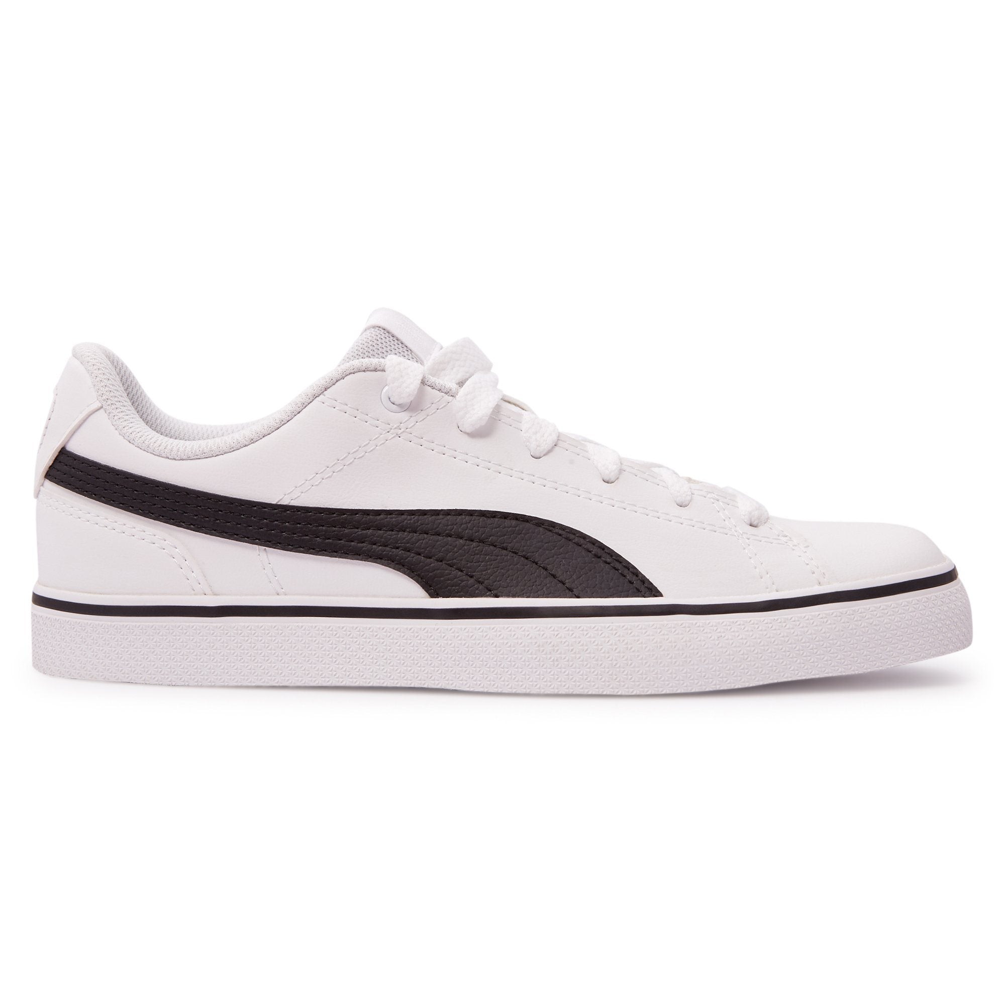 puma court point vulc white sneakers