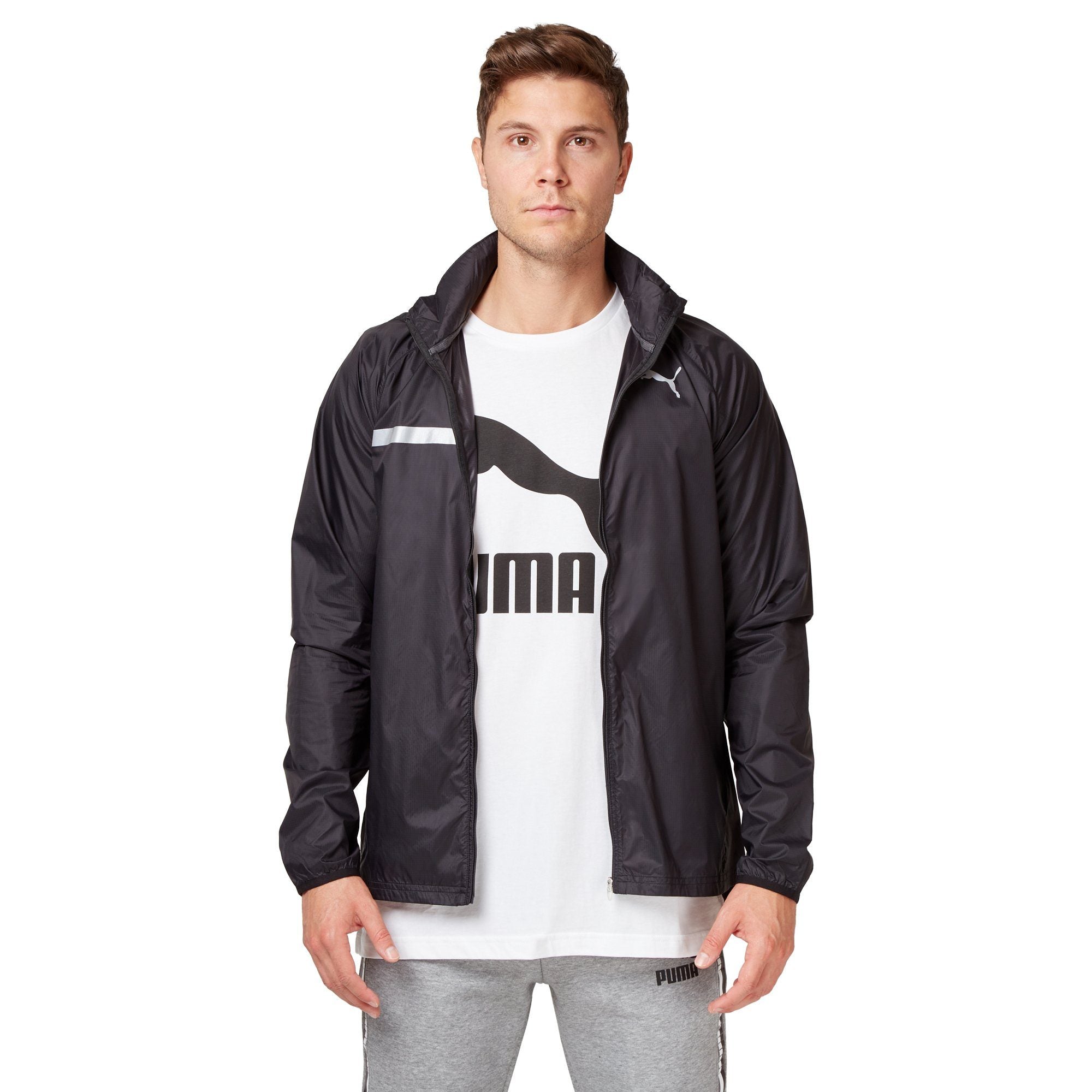 puma lightweight hooded jacket