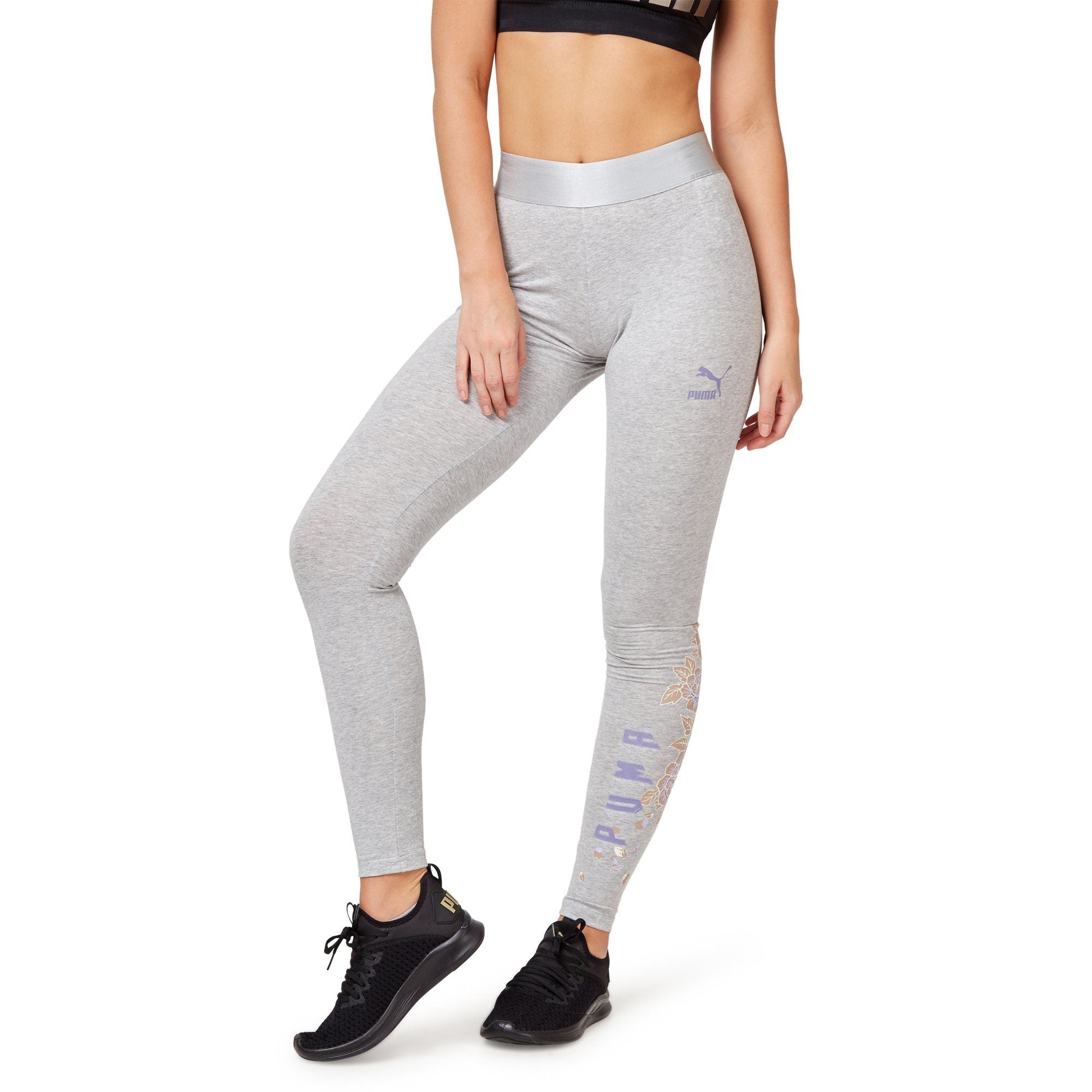 puma grey leggings women's