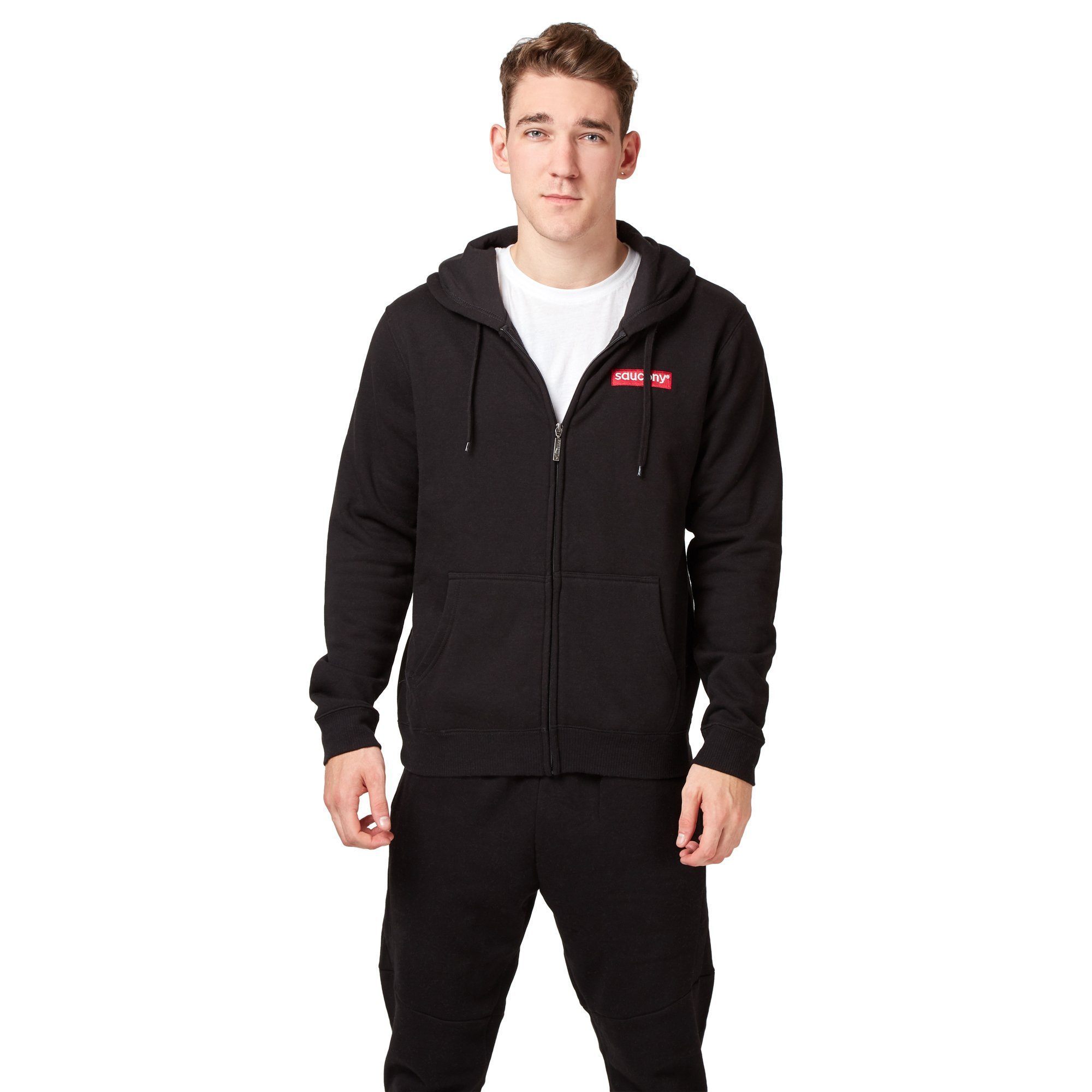 saucony hoodie mens grey