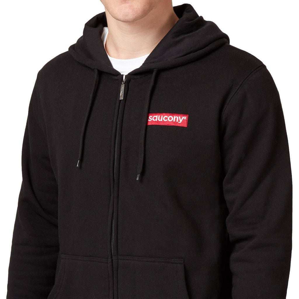 saucony hoodie mens black