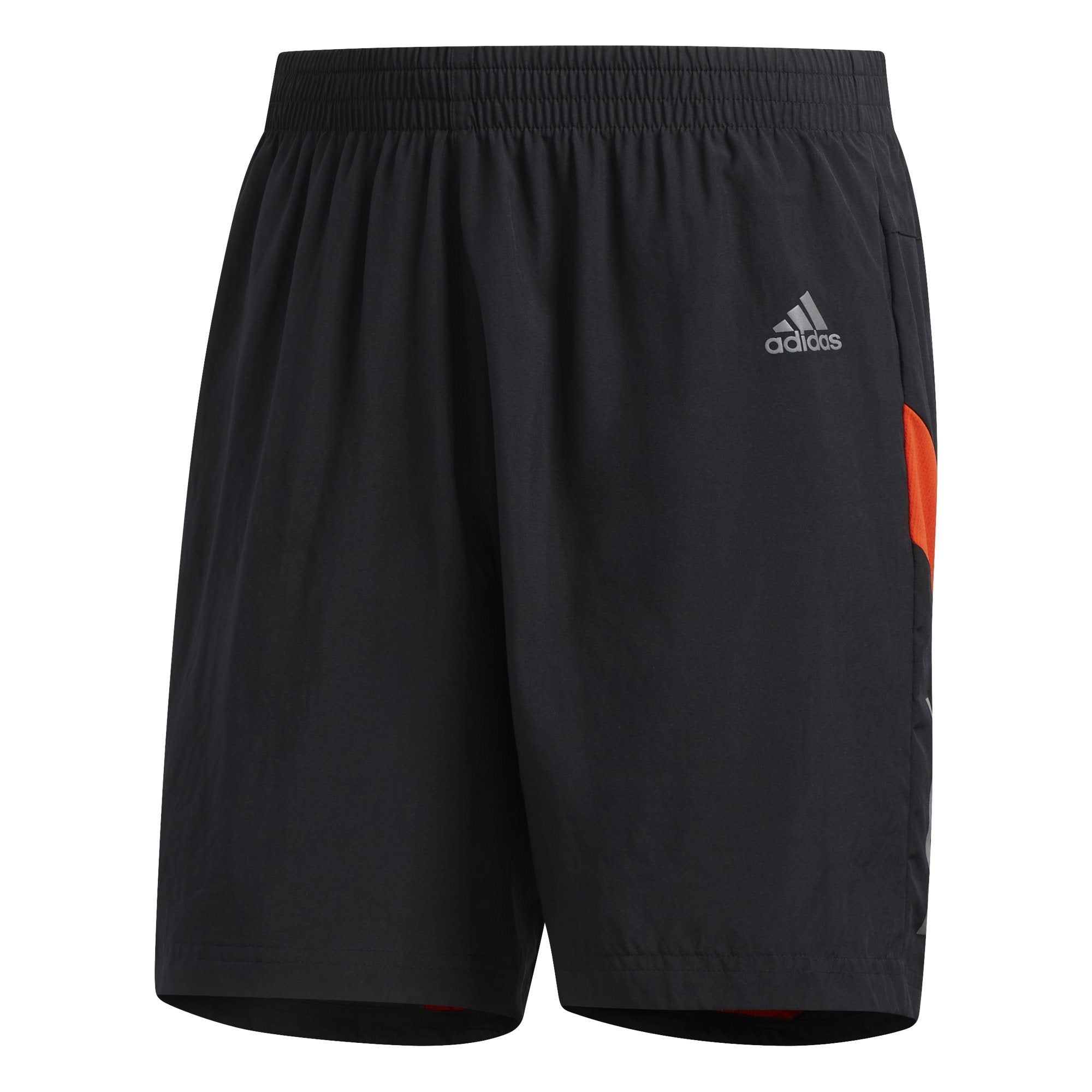 black and orange adidas shorts