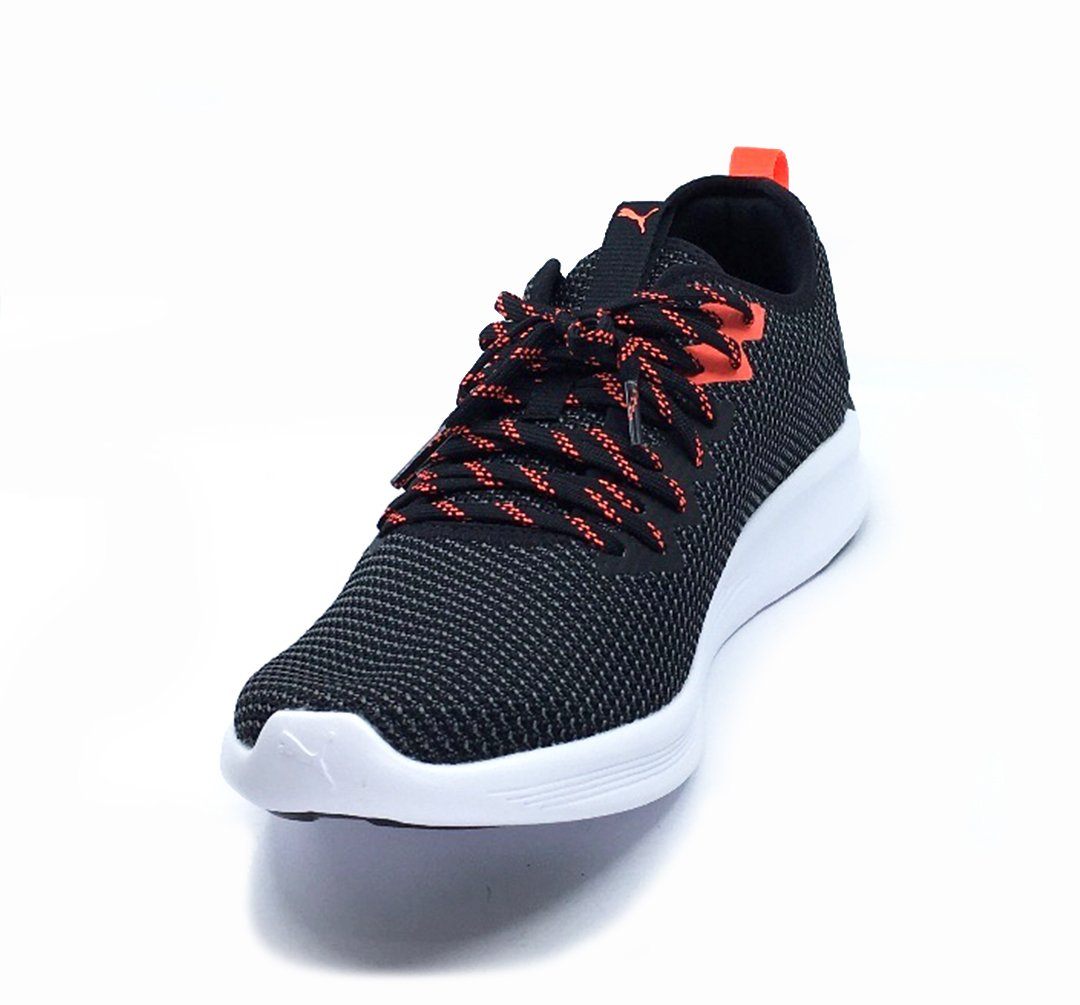 puma flash black & red running shoes