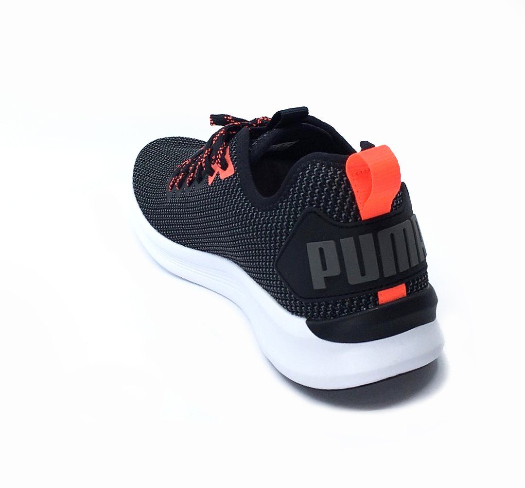 puma flash black & red running shoes