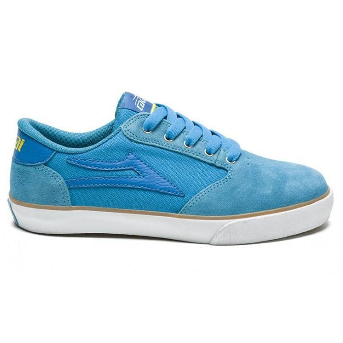 LAKAI KIDS PICO KS413 SKATE SHOES - BRIGHT BLUE SUEDE 