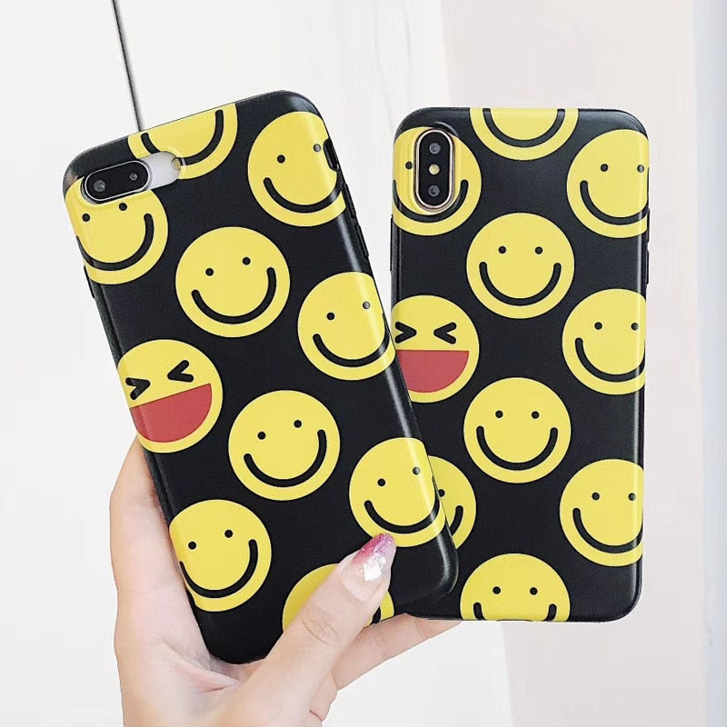 coque iphone 6 silicone smiley