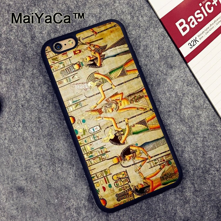 Maiyaca Ancient Egypt Wall Art Tpu Mobile Phone Case Fundas For