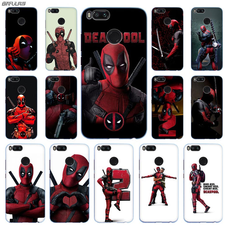 Marvel Deed Pool Deadpool Anime Phone Case Pc For Xiaomi Mi 8 8se 5x 6x A2 Lite Pocophone F1 Mix 2s Max 2 3 64g Cover