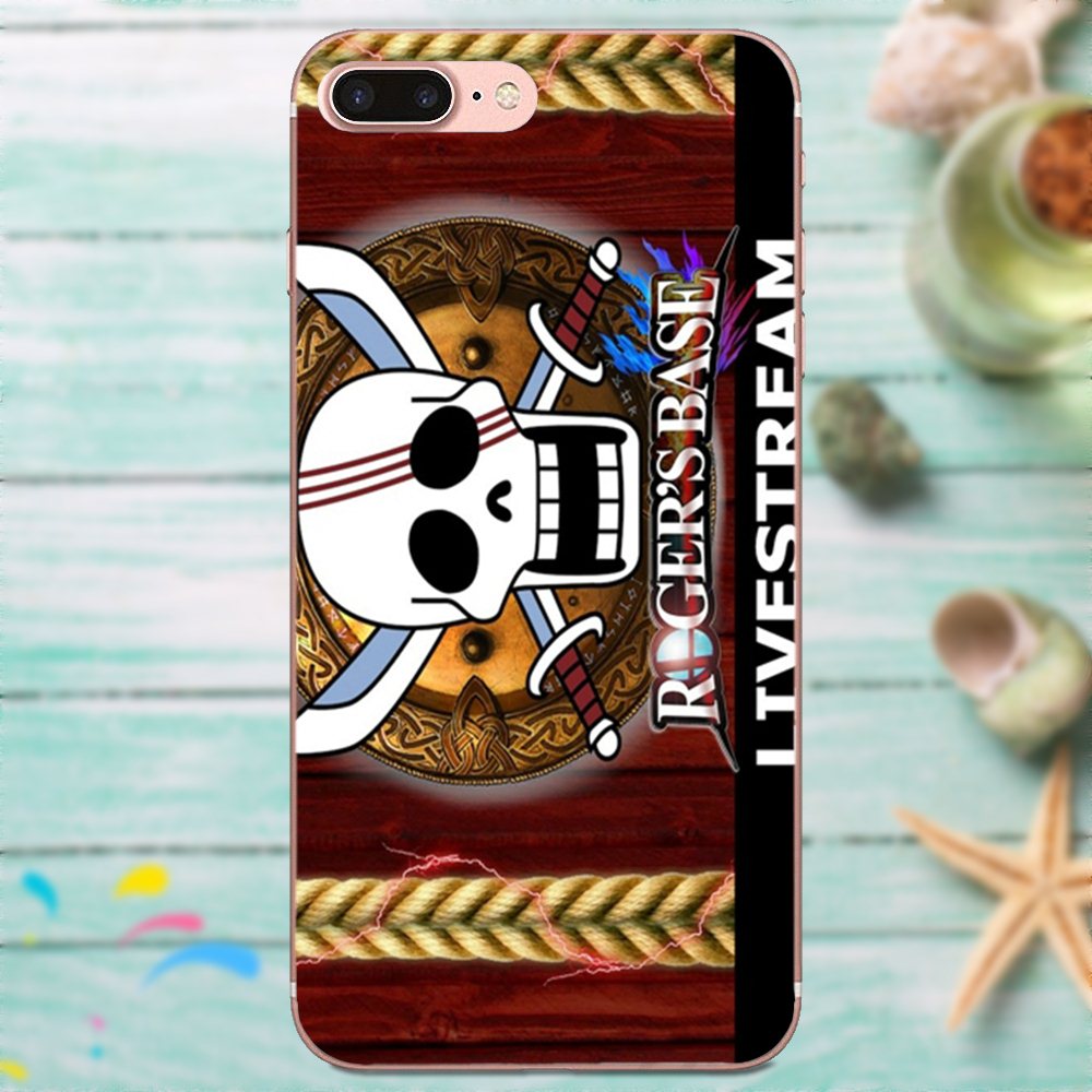 Soft Tpu Fashion Case One Piece Red Hair Shanks Skull Flagus For Apple Western Cases
