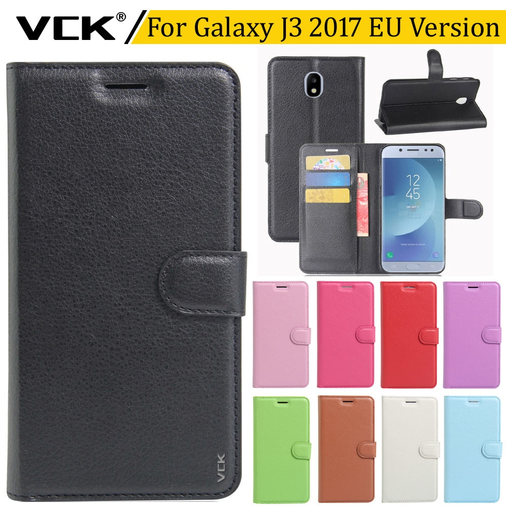 Vck For Samsung Galaxy J3 2017 Eu Version J327p 5 0 Inch Wallet Credit Western Cases