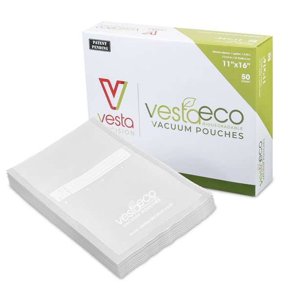 [5 mil Food Vacuum Bags] Vesta Precision Premium PreCut Vacuum Sealer Bags  - 8 x 10 Inches, 44 count, 5 Mil Thickness, Puncture Resistant, Ideal for