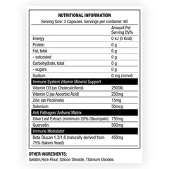 CHAOS CREW IMMUNITY Nutritional Information