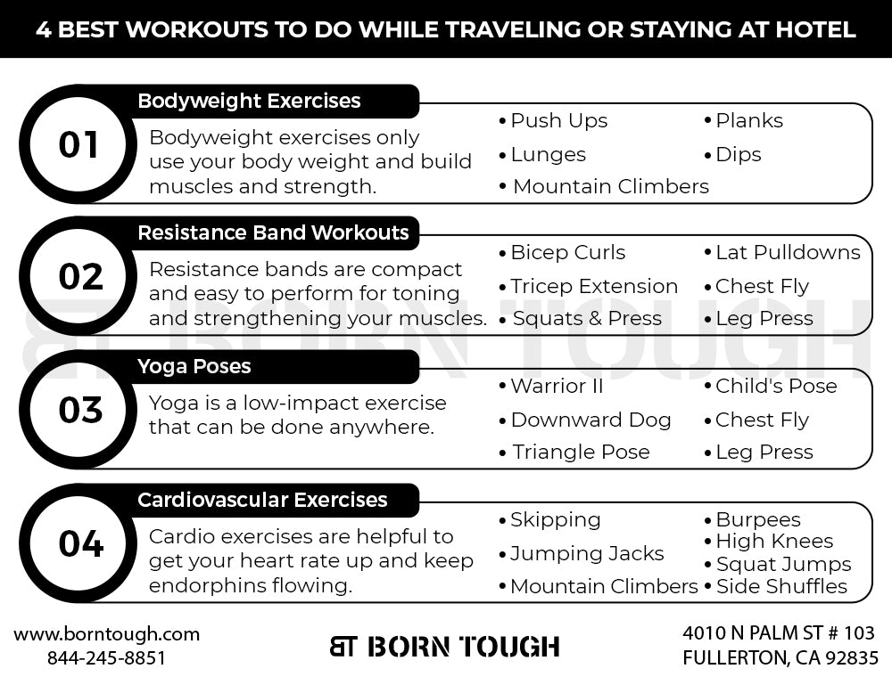 4 Best Workouts to Do While Traveling or Staying at Hotel