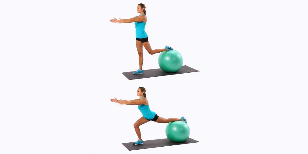 Ball Lunges